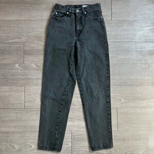 Vintage 80s Rio Jeans Black High Waist Tapered Leg Mom Jeans Size 26
